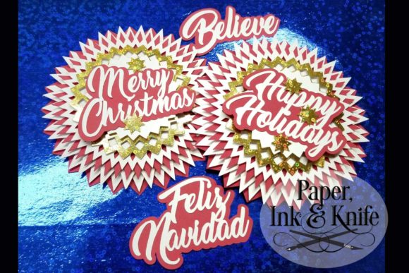 3D SVG Christmas Ornament for Festive Blog Graphics