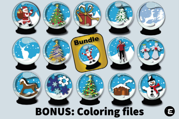 3D SVG Christmas Snow Globe Bundle Review