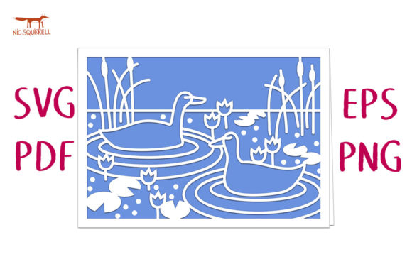 Duck Pond Greetings Card SVG: A Designer's Review