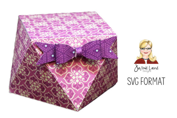 Faceted Box with Bow: A 3D SVG Shape for Branding