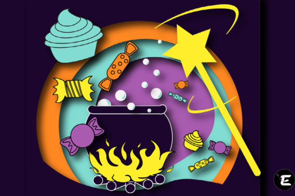 Halloween Candy 3D SVG for Shadow Boxes
