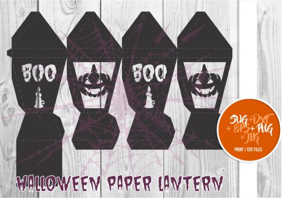 Halloween Paper Lantern Series a 0015: 3D SVG Shapes Review