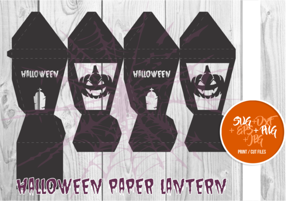 Halloween Paper Lantern Series a 0018: A 3D SVG for Shapes
