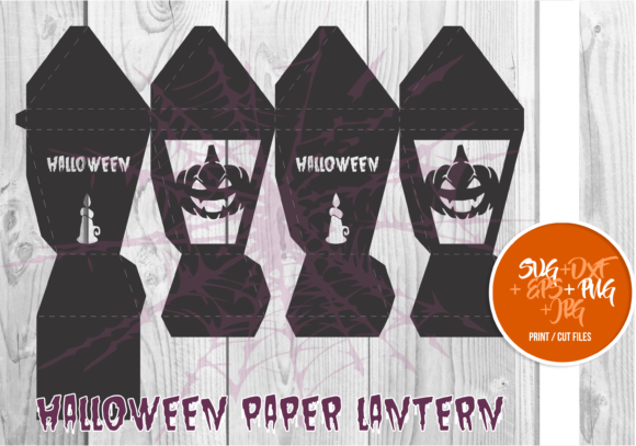 Halloween Paper Lantern Series a 0019: A 3D SVG Shapes Review
