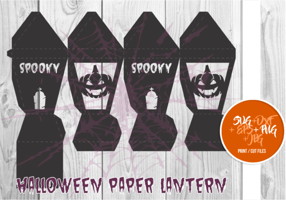 Halloween Paper Lantern Series a 0026: 3D SVG Shapes Review
