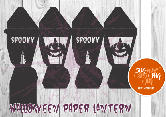 Halloween Paper Lantern Series a 0027: 3D SVG Shapes Review