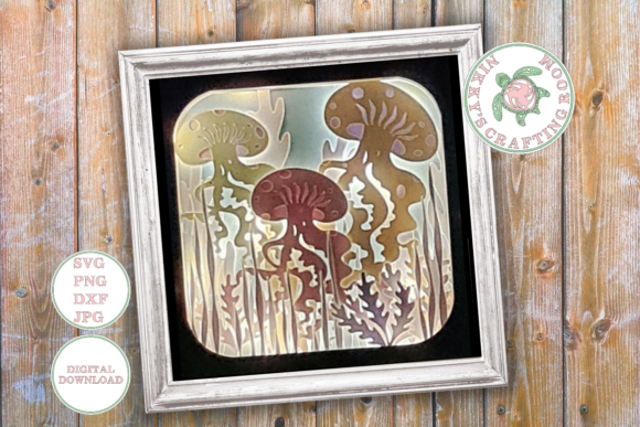 Jellyfish 3D SVG for Unique Shadow Boxes