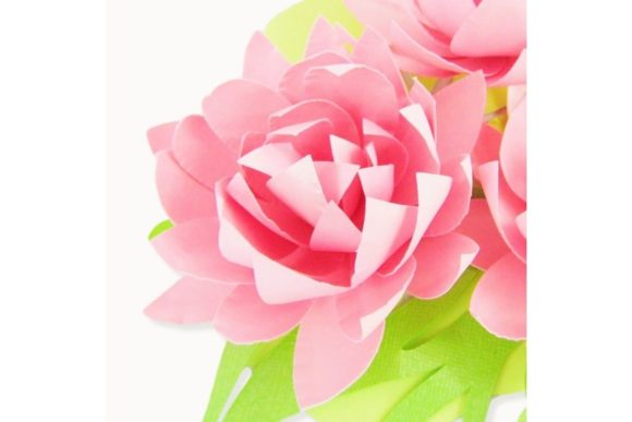 Lotus Paper Flower Templates: 3D SVG for Branding