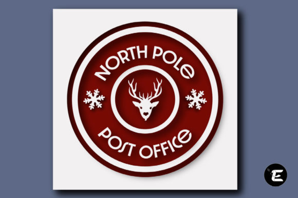 Noth Pole Post Office: 3D SVG for Shadow Boxes