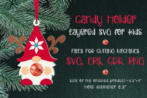 Review: 3D SVG Gnome Christmas Ornament Candy Holder