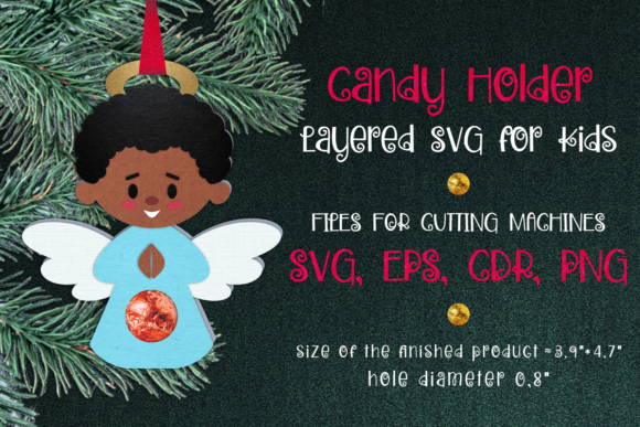 Review: Black Boy Angel Christmas Candy Holder Design