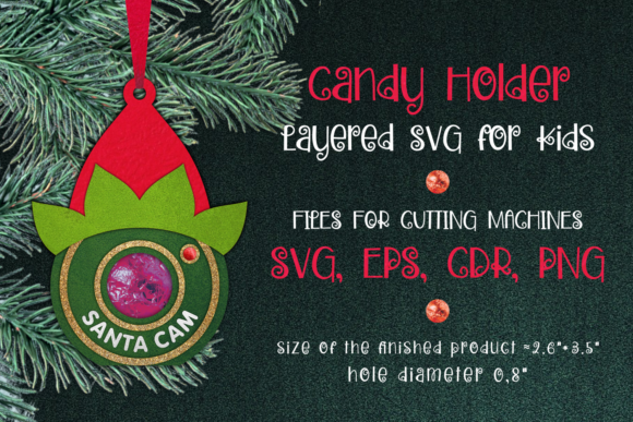 Santa Cam Elf 3D SVG for Christmas Branding