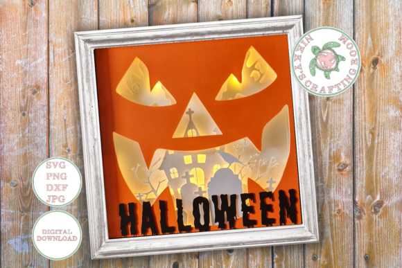 Scary Pumpkin 3D Shadow Box Template Review