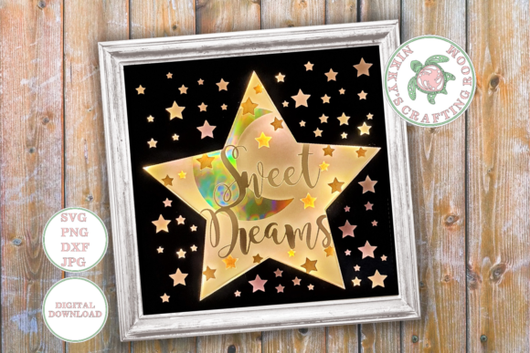 Sweet Dreams 3D SVG for Stunning Shadow Boxes