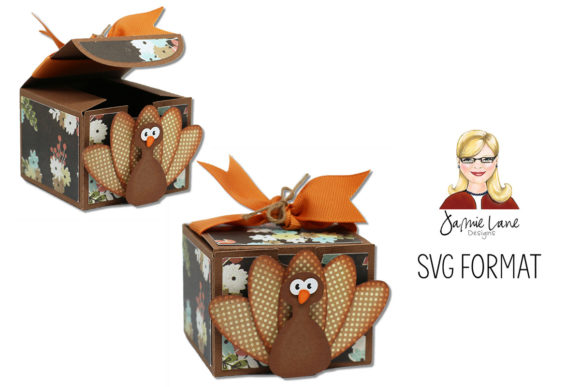 Turkey Favor Box: 3D SVG Gift Boxes for Branding