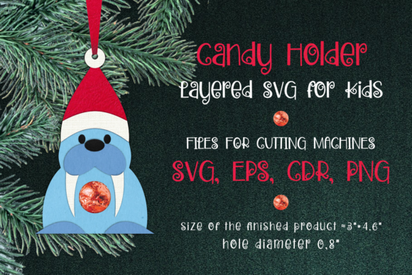 Walrus Christmas Ornament 3D SVG Review
